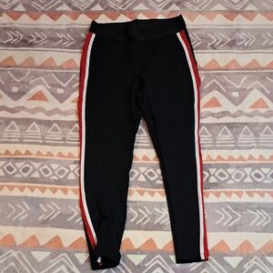 Kids Black and Red Striped Bottoms